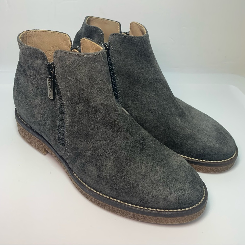 ITALEAU WATERPROOF FOLIANA GRAY SUEDE BOOTIES  Size 36‎ Made in Italy